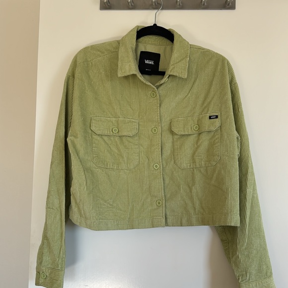 Vans crop button down shacket - Picture 1 of 5